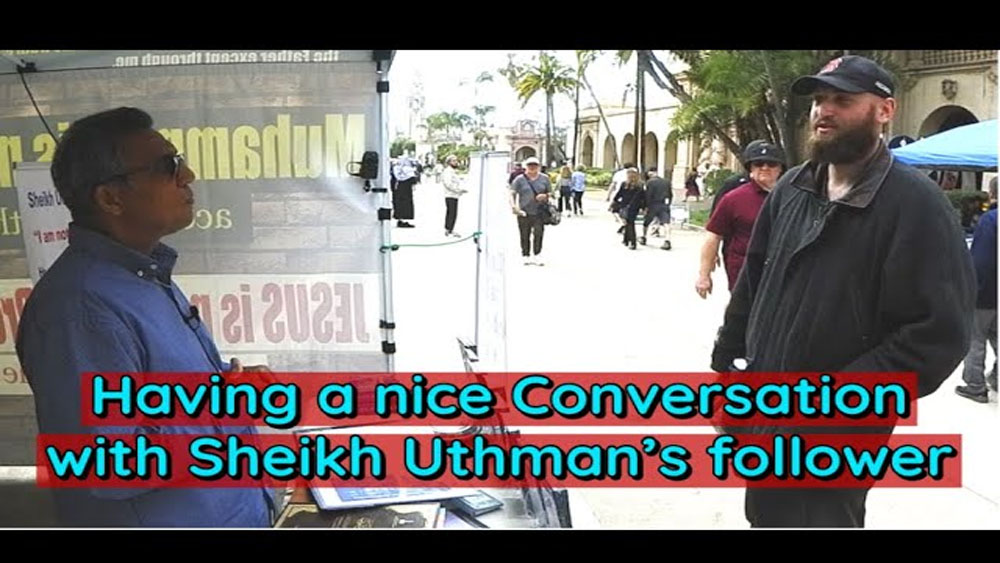 Having a nice Conversation with Sheikh Uthmans follower